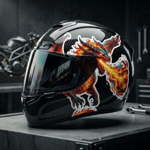 Inferno Dragon Fire Vinyl Sticker
