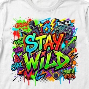 Stay Wild Graffiti Streetwear T-Shirt