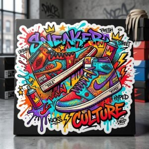Urban Sneaker Culture Die-Cut Sticker