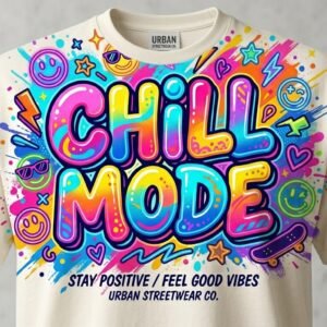Chill Mode Color Splash Streetwear T-Shirt