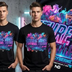 Future Vibes Neon Streetwear T-Shirt