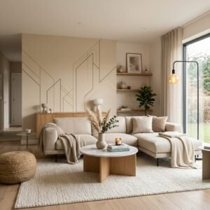 Modern Geometric Line Art Wall Decal
