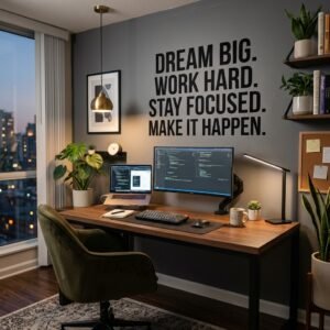 Embrace The Journey Motivational Wall Quote