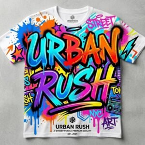 Urban Ruchtokiyo Neon Streetwear T-Shirt